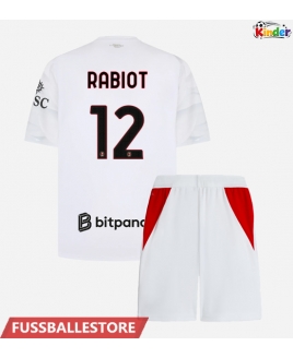 Günstige AC Milan Adrien Rabiot #12 Auswärts Trikotsatzt Kinder 2026-27 Kurzarm (+ Kurze Hosen)